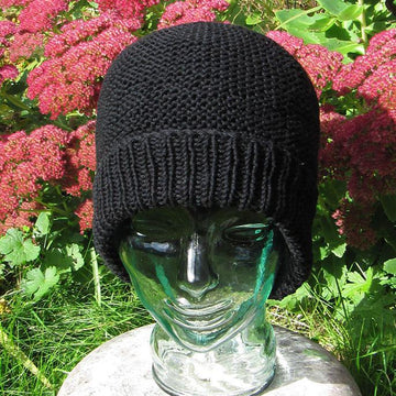 The garter stitch beanie hat