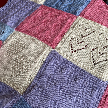 Heart Patchwork Blanket