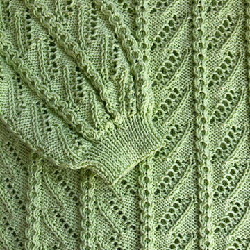 Retro Eyelet & Cable Sweater