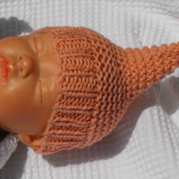 Baby Peach Pixie Hat