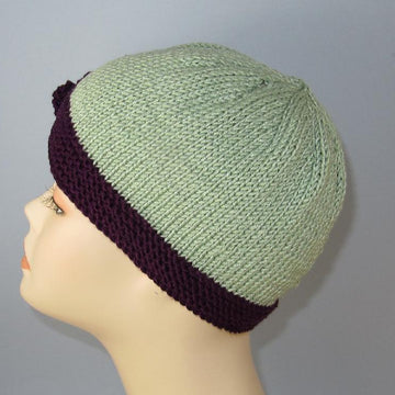 Tie Up Bow Beanie Circular Knitting Pattern