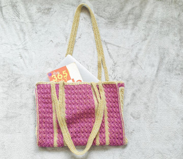 Reversible Carry all Crochet Tote Bag