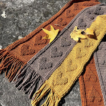 Triple Bypass Heart Scarf