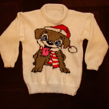 Christmas Puppy Jumper