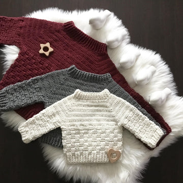 Harmony Basketweave Boy & Girl Sweater N 638