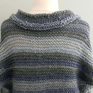 Adelaide Poncho Big Collar