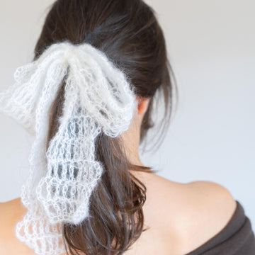 Mohair Scalloped Stripes Headband