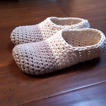 Starry Night Slippers - T-Shirt Yarn