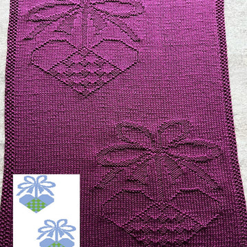 Nr. 841 – 25 – 3. Christmas Heart guest towel