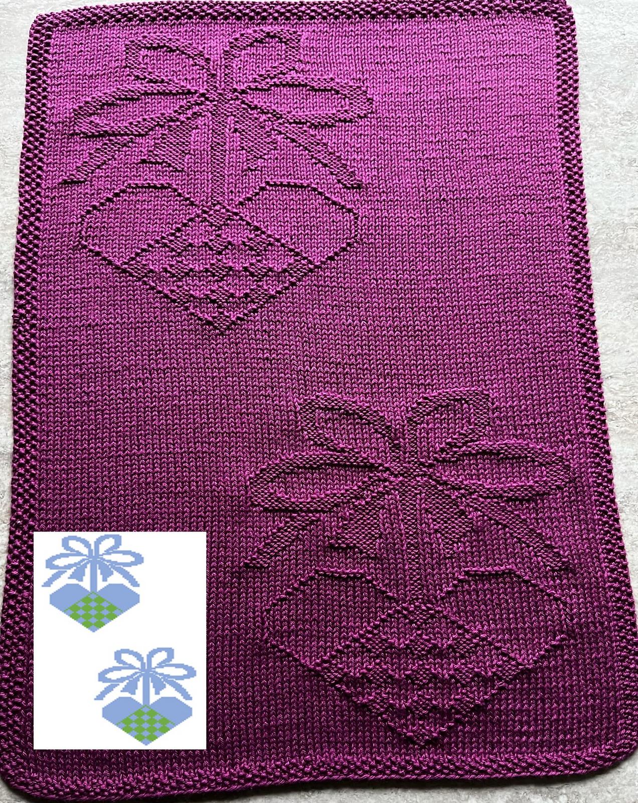 Nr. 841 – 25 – 3. Christmas Heart guest towel