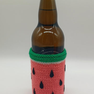 PDF Summer Fruits DK knitting pattern Can Sleeve Cosy/Sleeve/Coozie/Cozy Summer Vibes Easy Knitting Pattern Charity Knits Beer Bottle