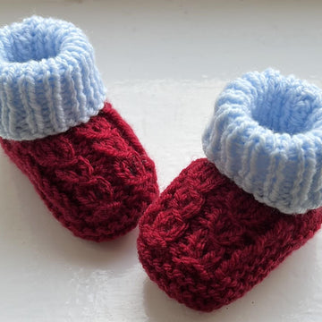 Aston Villa Football Club Baby Booties