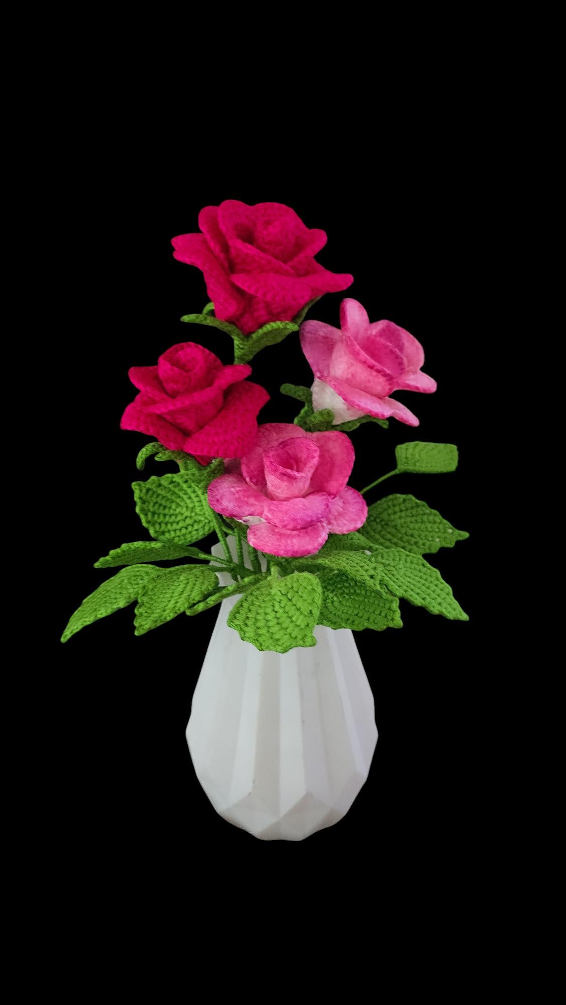 Crochet Rose flowers