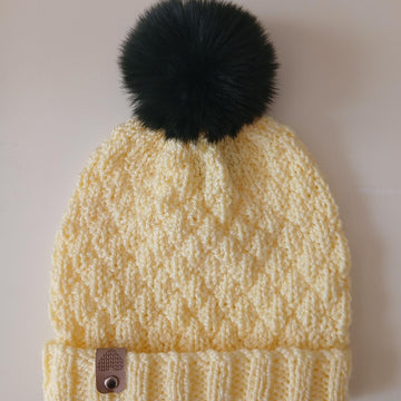 Lemon Seersucker Hat