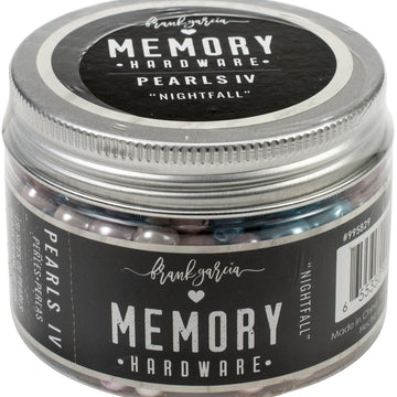 Prima Marketing Memory Hardware Glass Pearls - #4 Nightfall, 7.5oz/3 Sizes