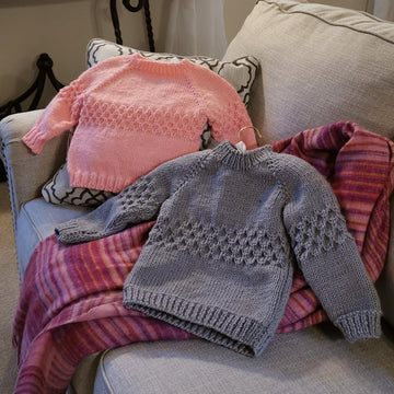 Gray Diamond Raglan Sweater