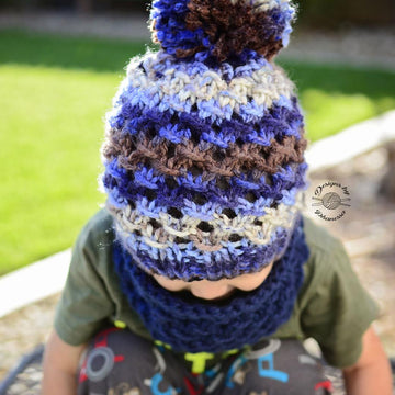 Wolf Slouch Beanie & Cowl