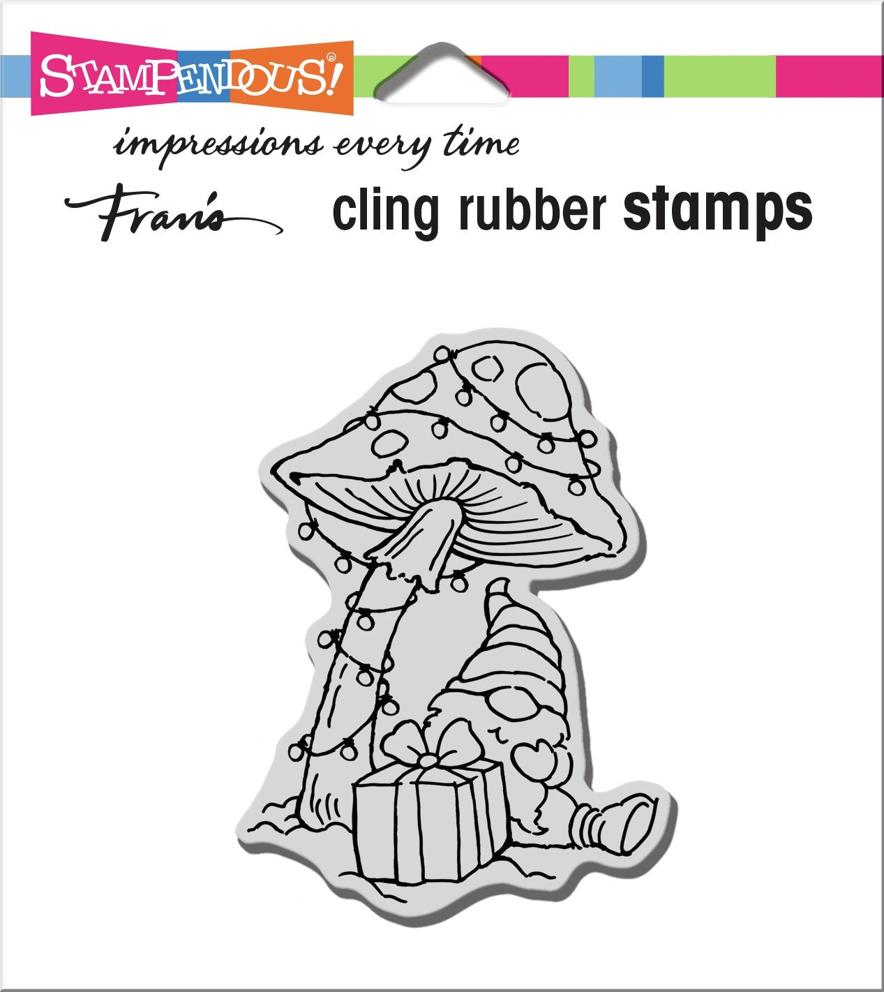 Stampendous Cling Stamp - Mushroom Gnome