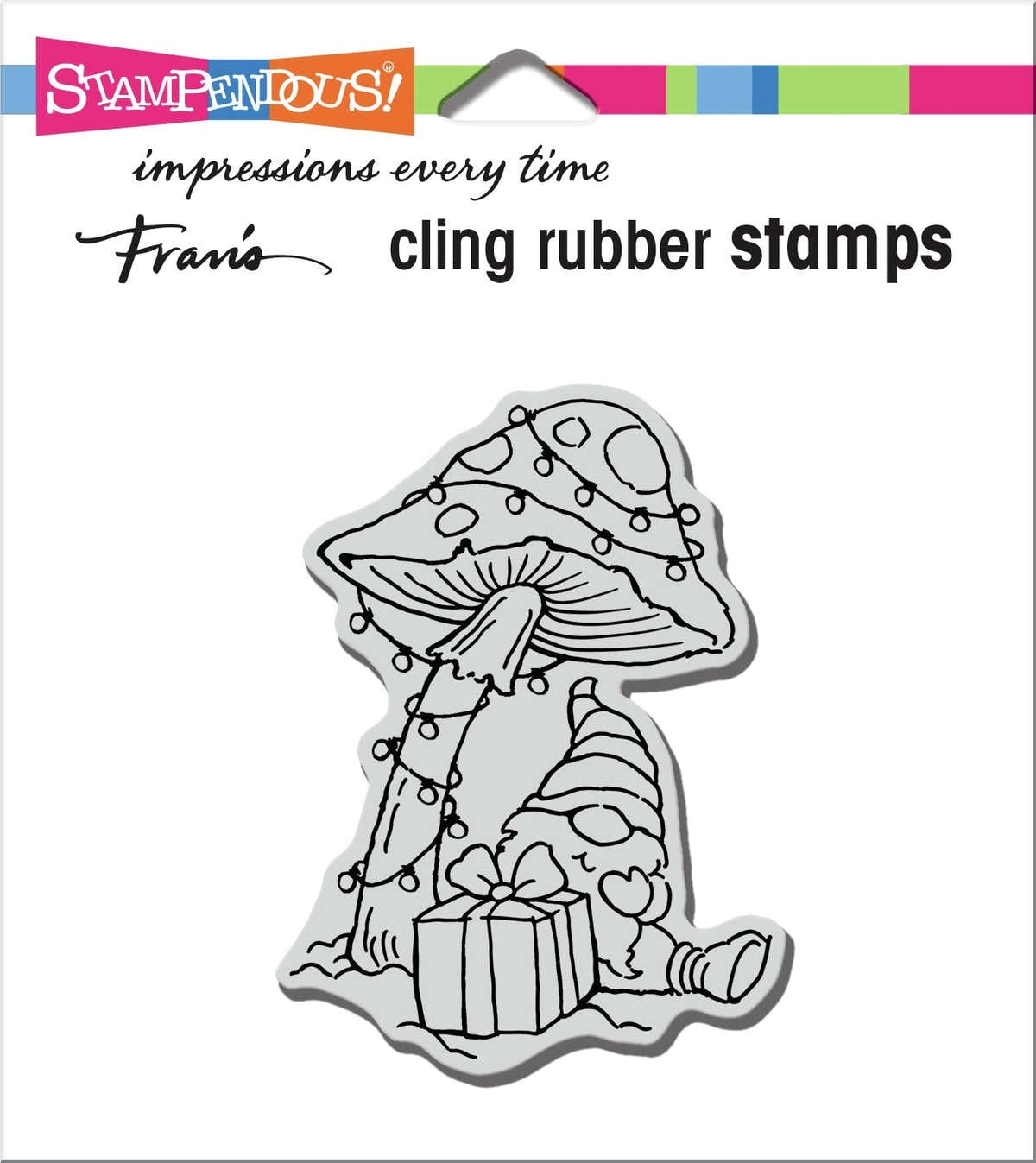 Stampendous Cling Stamp - Mushroom Gnome