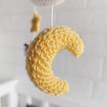 Crochet moon pattern, amigurumi crescent moon