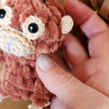 Punch monkey keychain