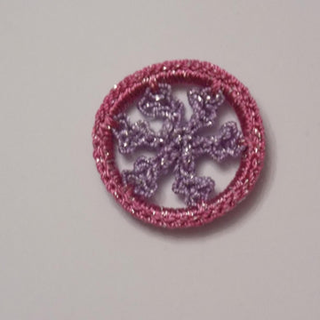 Crochet Snowflake Round Motif