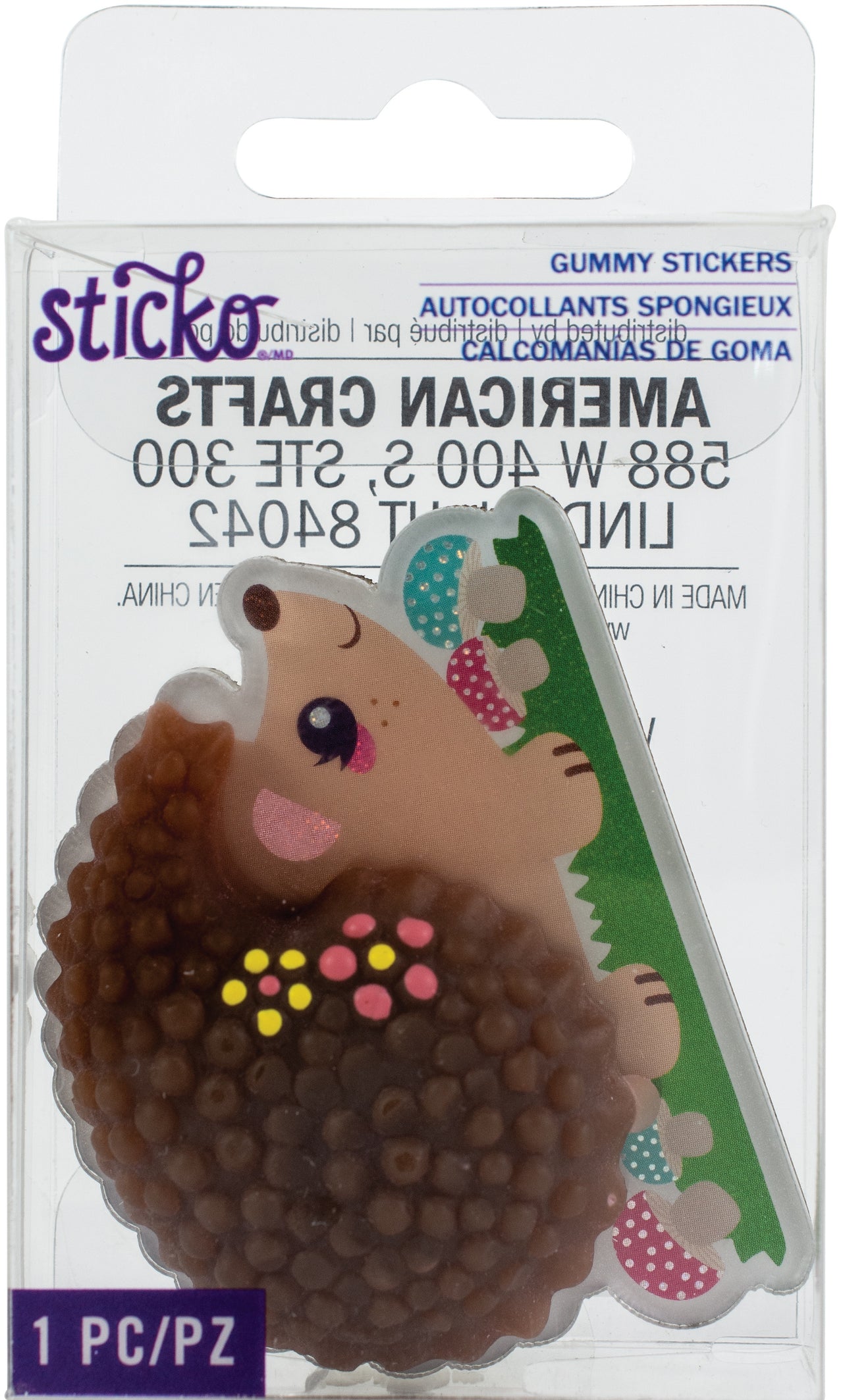 Sticko Gummy Stickers - Hedgehog