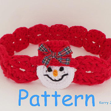 Snowman headband Pattern UK