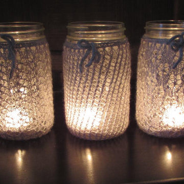 Lace Votive Cozies