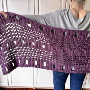 Easy Prayer Shawl Comfort Shawl Circles of Solace Wrap Shawl