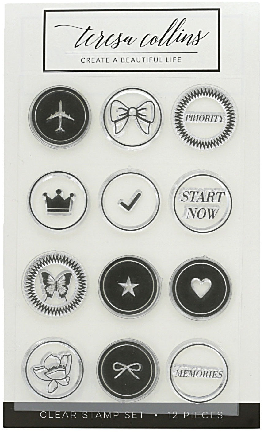 Teresa Collins Clear Stamp Set - Bow