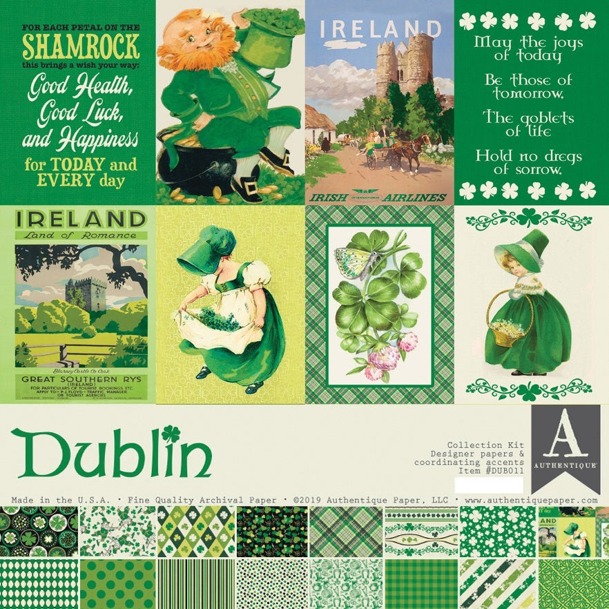 Authentique Paper Authentique Collection Kit 12"X12" - Dublin