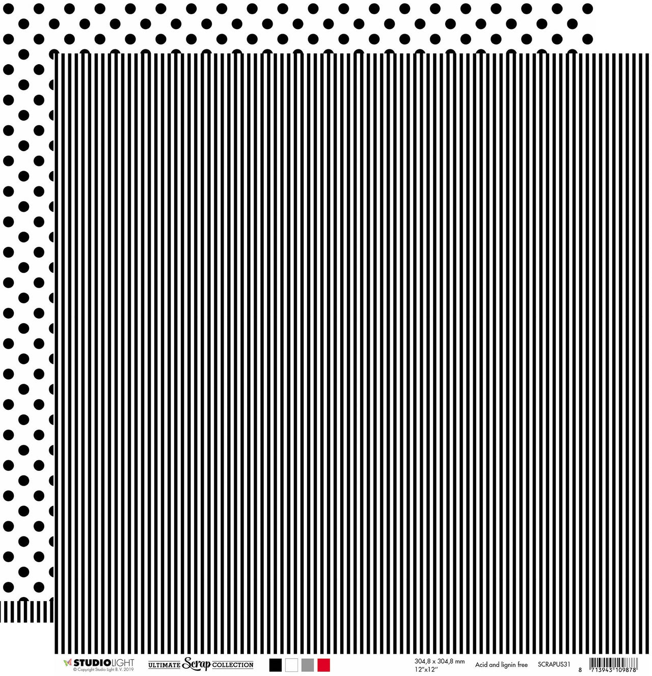 Studio Light Ultimate Scrap Collection Double-Sided Cardstock 12"X12" 10/Pkg - NR. 31