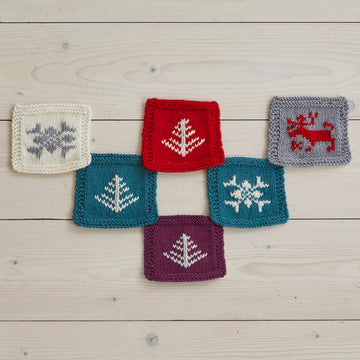 Winter Blanket  - Knitting Pattern for Christmas in Debbie Bliss Rialto DK