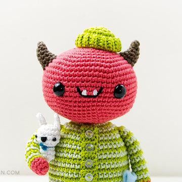Mandarino the baby devil in pajamas