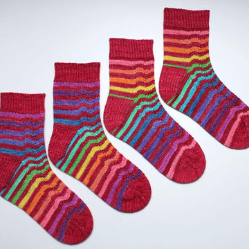 Ripple Socks - Toe Up