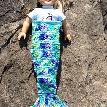 18 inch Doll Be a Mermaid Blanket
