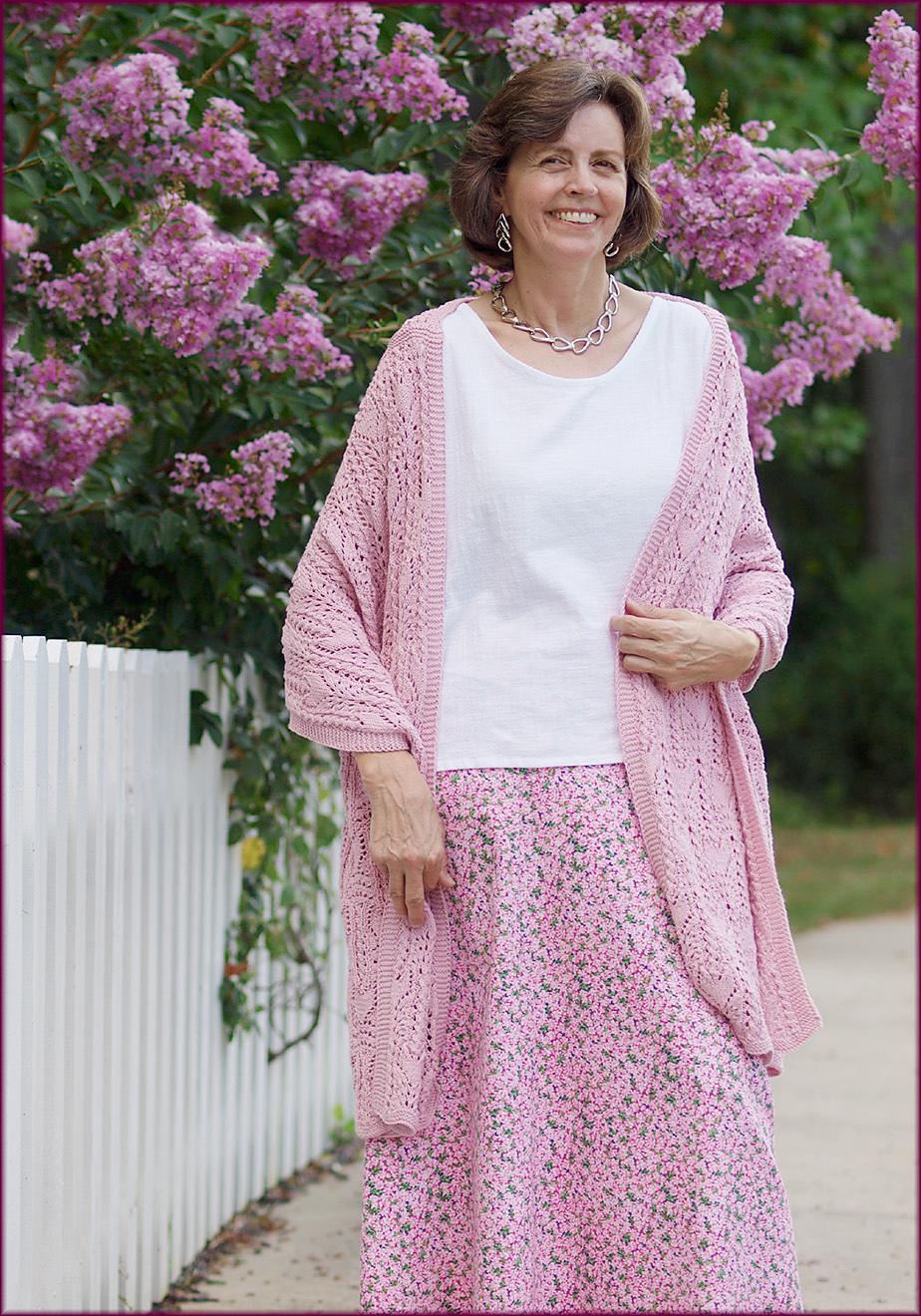 FFCT Wrap - Feather & Fan, Cables & Tulips  Knitting Pattern