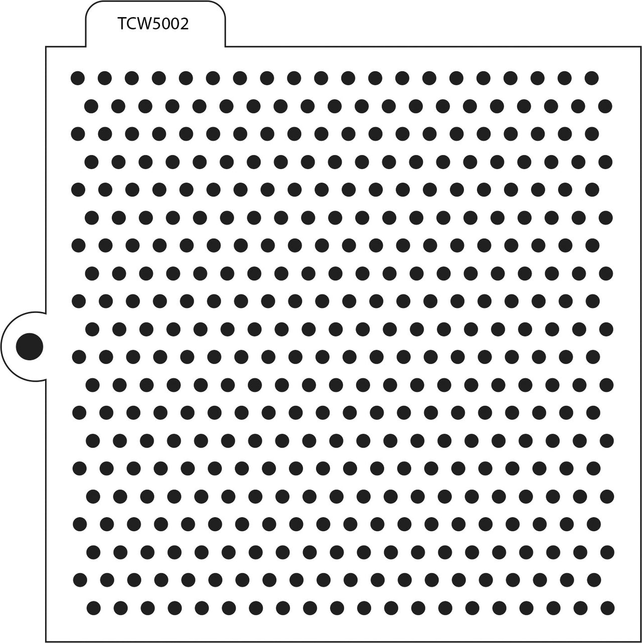 The Crafter's Workshop Crafter's Workshop Cookie & Cake Stencils 5.5"X5.5" - Mini Dots