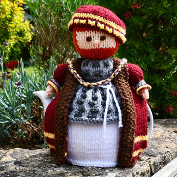 King Henry VIII 4 Cup Teapot Cosy Knitting Pattern - Novelty Teapot Cosy Knitting Pattern