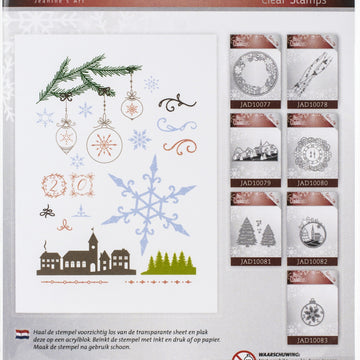 Find It Trading Jeanine's Art Clear Stamps - Lovely Christmas