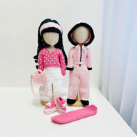 Amigurumi snowboard outfit doll outfit, crochet doll clothes