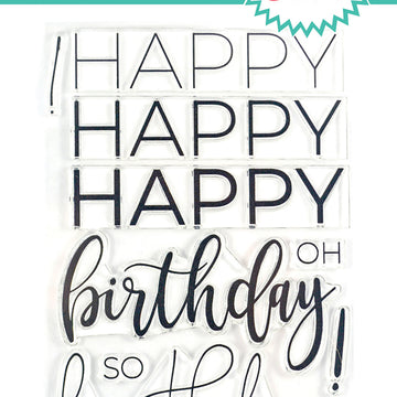 Avery Elle Clear Stamp Set 4"X6" - Big Birthday