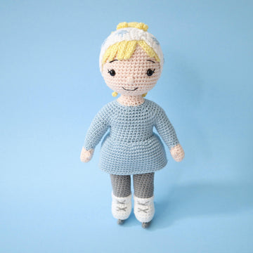 Imogen the Ice Skater Amigurumi Doll