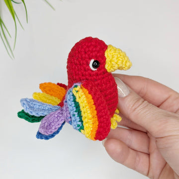 Parrot Crochet Pattern, Easy Crochet Amigurumi Bird Pattern
