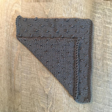 Knitted Square Popcorn Stitch