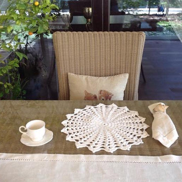 Crochet Placemat & Coaster Set N 110