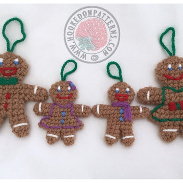 Gingerbread Family Christmas Tree Decorations