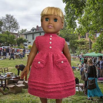 Days of the Week Dresses, Book 2 - Knitting Patterns fit American Girl and other 18-Inch Dolls