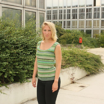 Green rib top